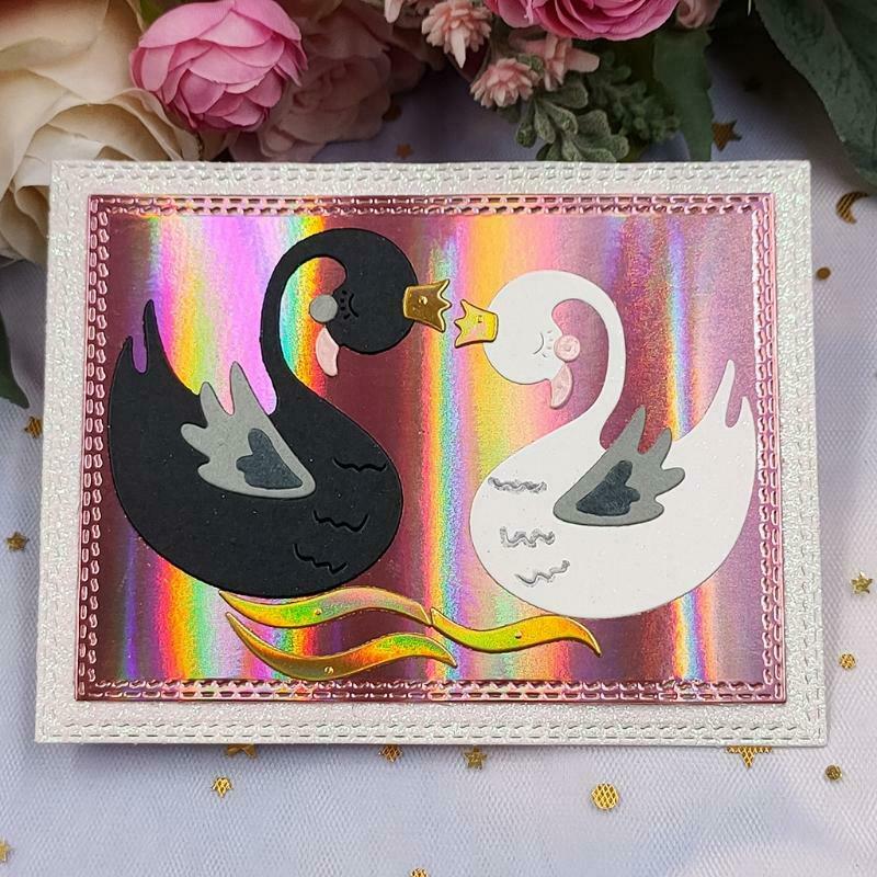 Swan Metal Cutting Dies Stencil DIY Scrapbooking Album Paper Card Template Mold