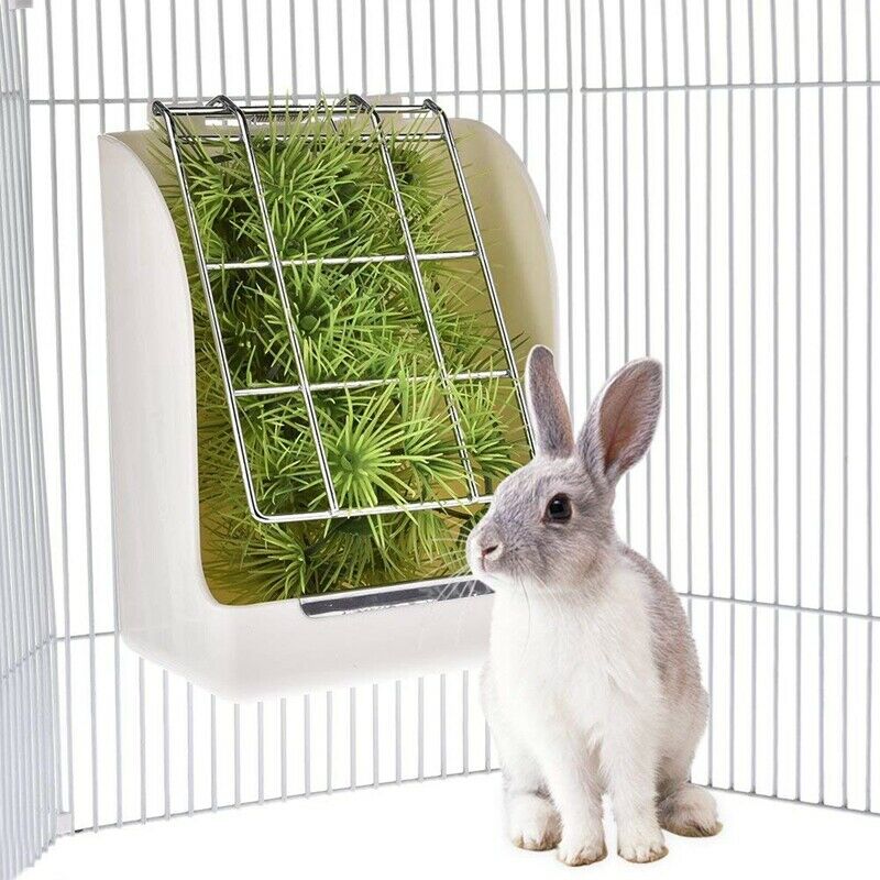 1X(Rabbit Grass e Hay Feeder Manger Rack For Rabbit Guinea Pig Chinchilla Fi1X2)