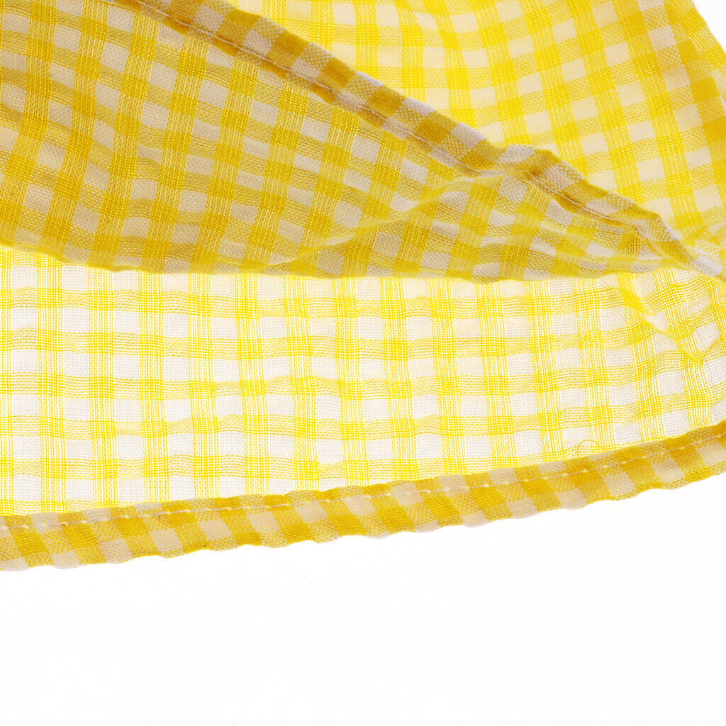 Little Baby Girl Plaid Ruffles Summer Dress Kids Girl Backless Dresses 2T Yellow