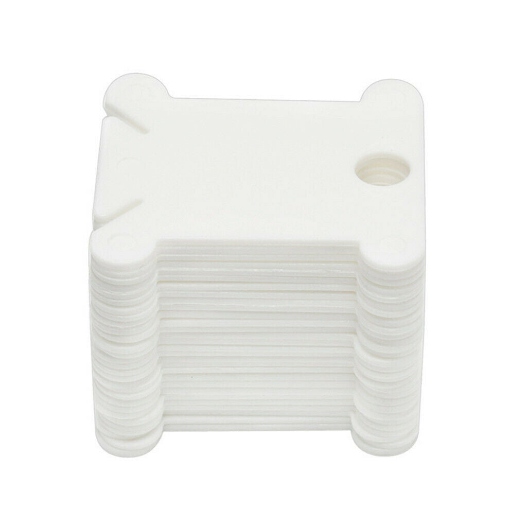 120pcs Plastic Embroidery Floss Bobbins with Winding Tool for Cross-Stitch