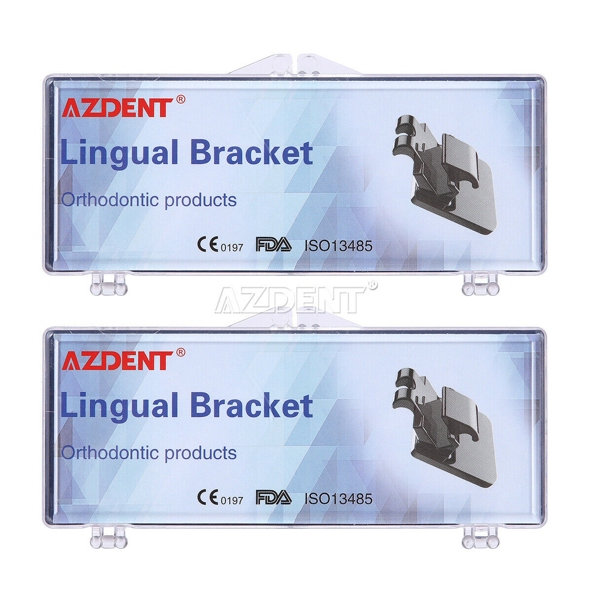 2 Case Dental Orthodontic Lingual Metal Bracket Braces Mini 0.018