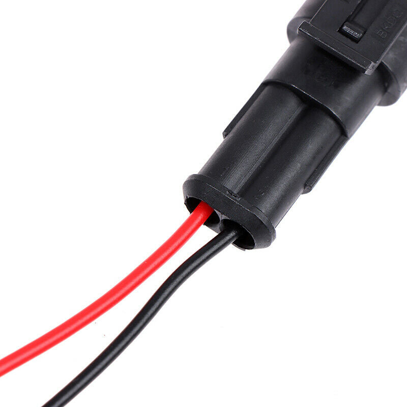 Add 10cm wire to 2-pin male and female automobile waterproof connect.l8