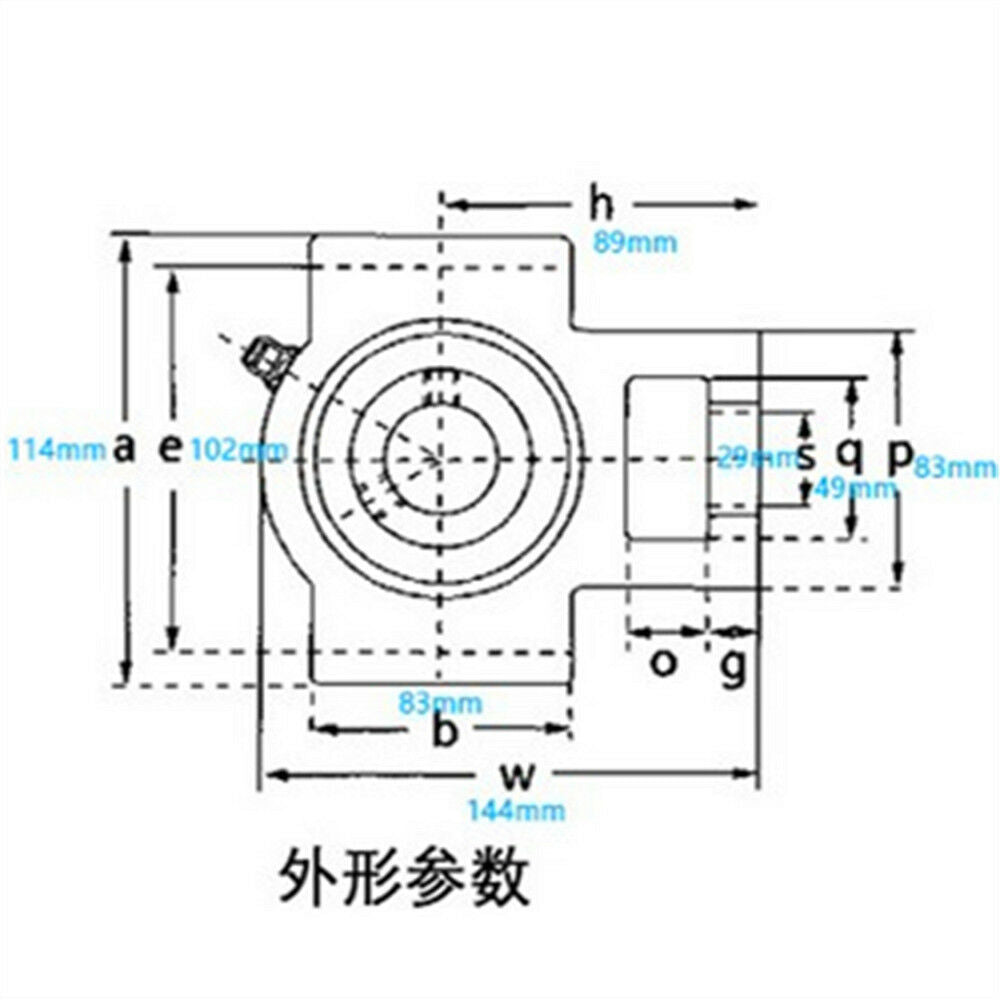1 Pcs UCT207 I.D 35mm Mounted Pillow Block Bearing Solid Base Cast Iron Housing