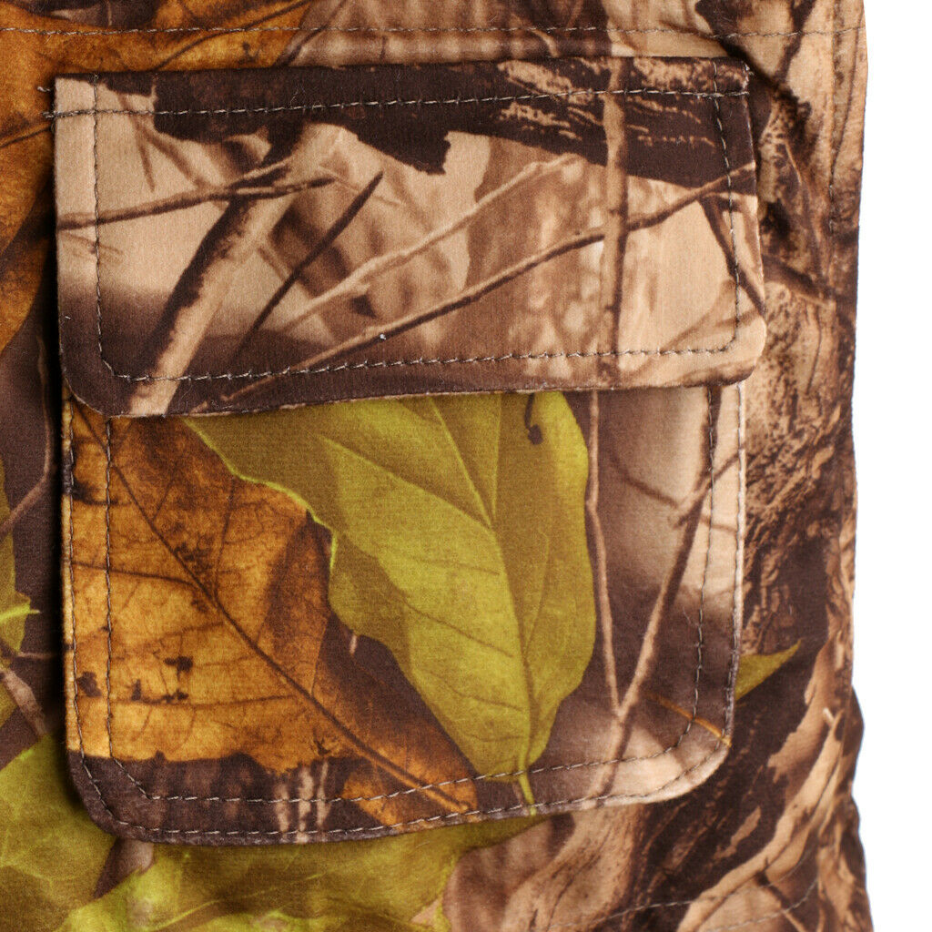 Men's Thermal Soft Fleece Camo Vest for Outdoor Hunting Hiking Climbing