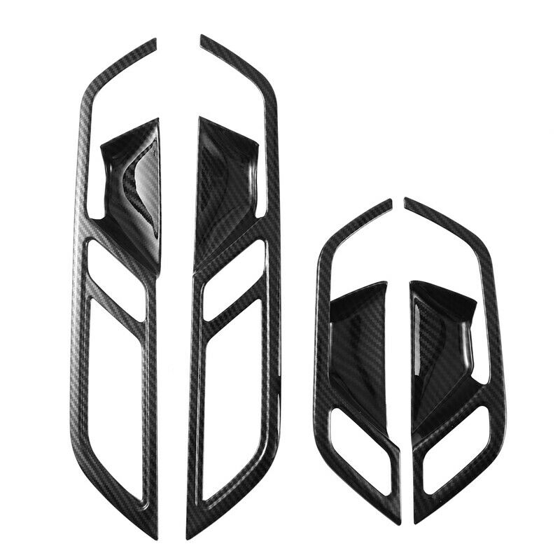 Car Interior Door Handles Bowl Cover ABS Carbon Look Inner Pull Door Knob e J4P5