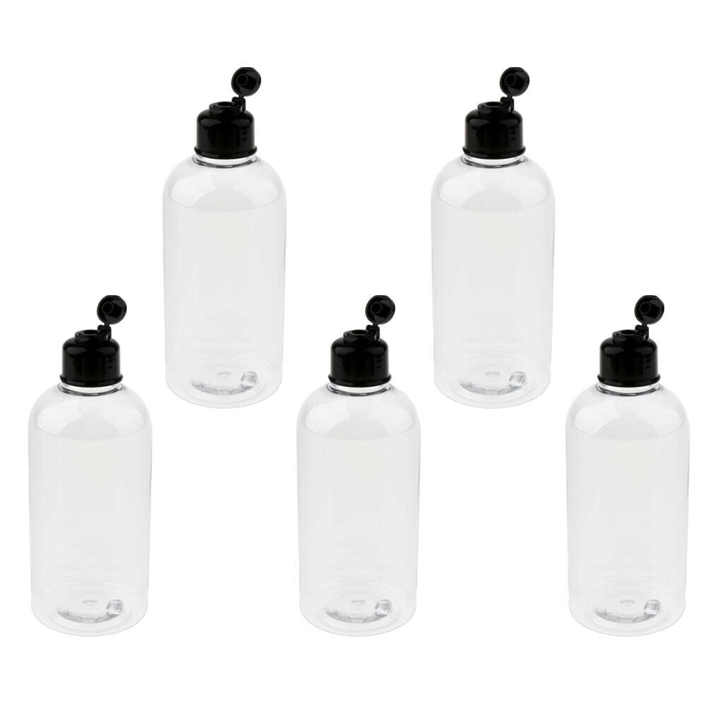 5x Empty Travel Portable Lotion/Shampoo Bottle Refillable Containers 200 ml