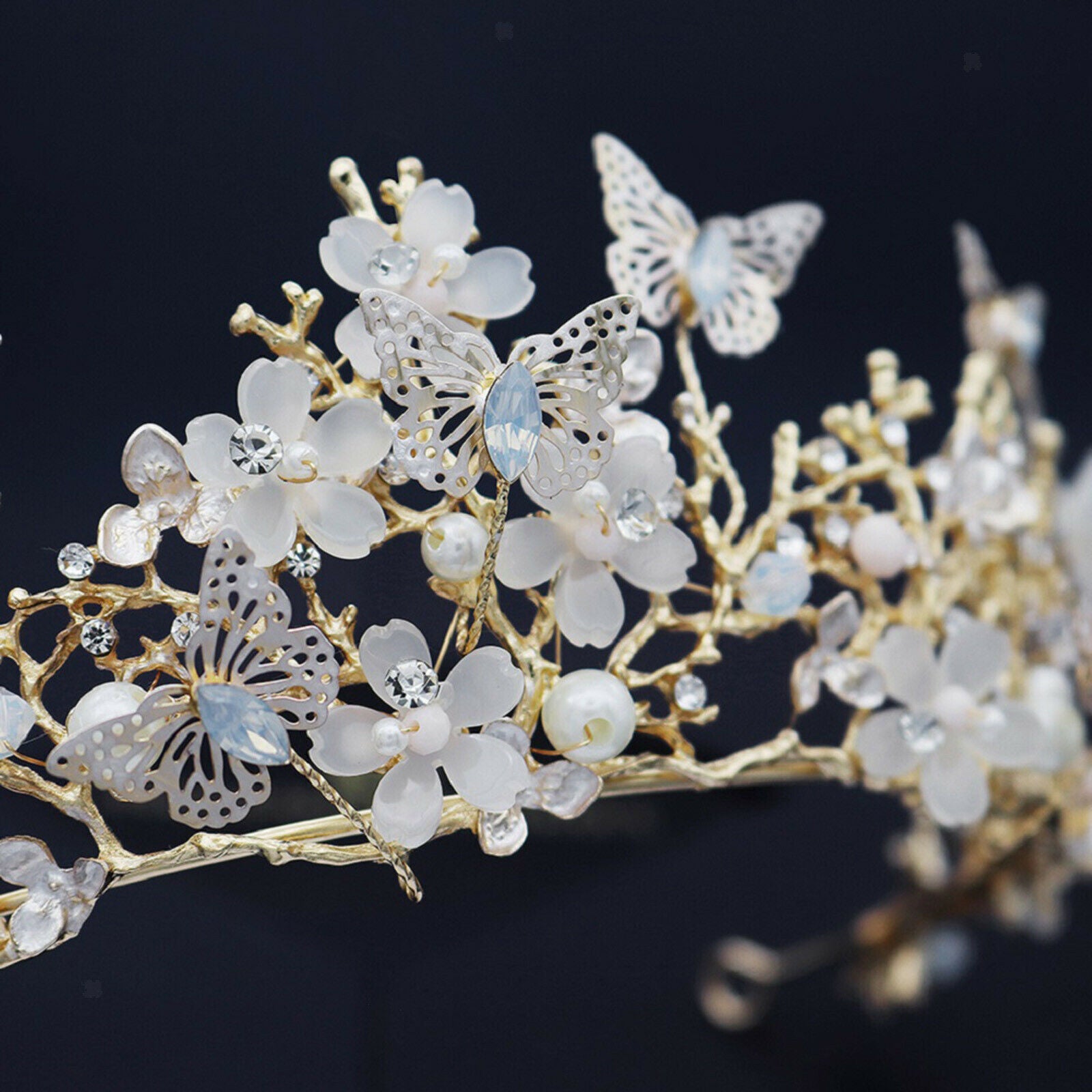 Lovely Crown Headband Crystal Quinceanera Crown Wedding Tiaras Party Prom
