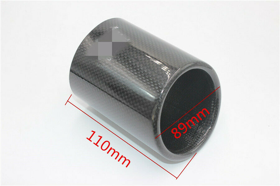 1PCS Carbon Fiber Outlet 89mm Exhaust pipe Cover Exhaust Muffler Pipe Tip Cover