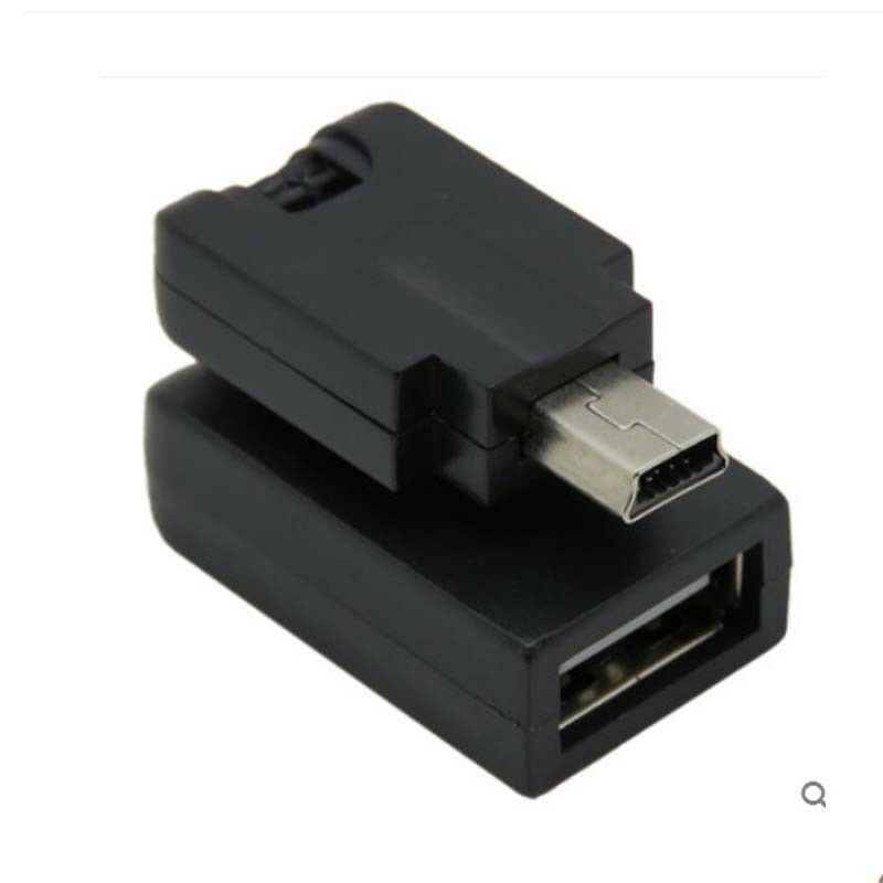 USB 2.0 A female to Mini 5 pin male 360 Degree rotation angle Extension Adapter