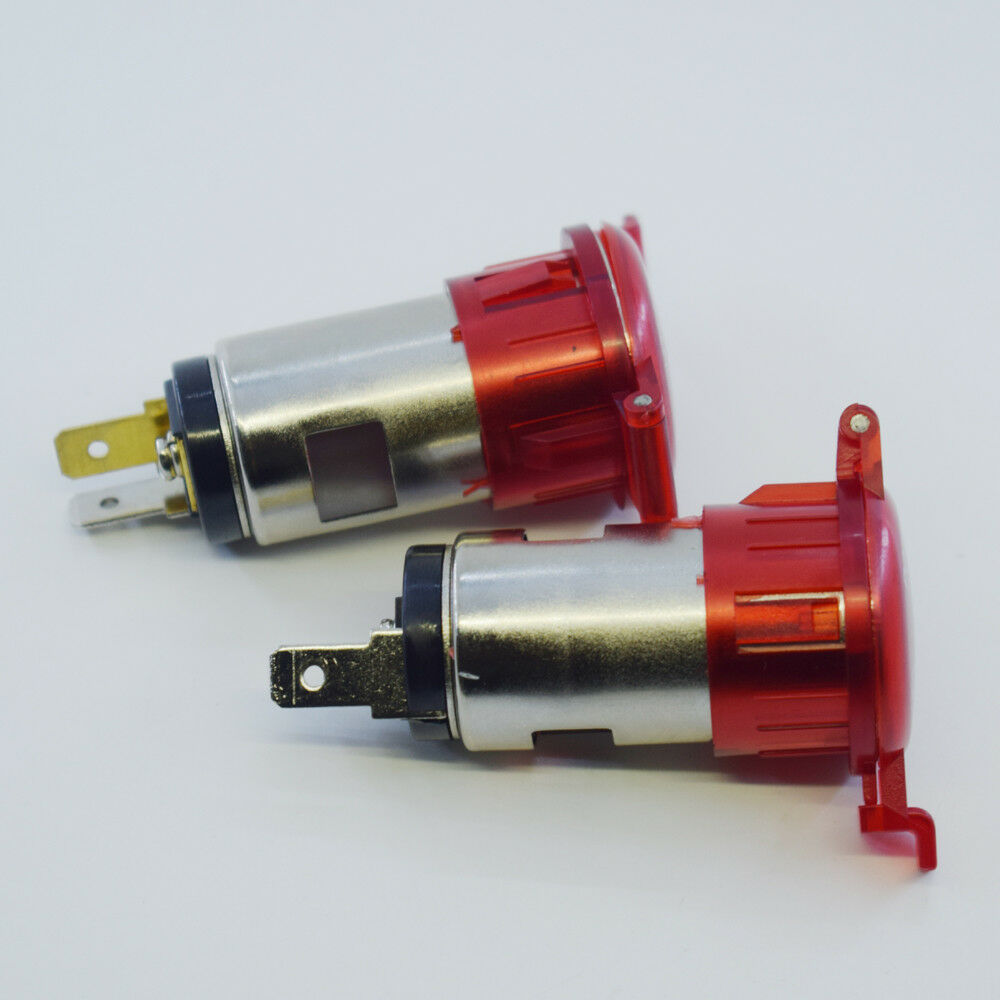 10pcs Red 12V Car Motor Boat Female Cigarette Lighter Power Plug Outlet Socket