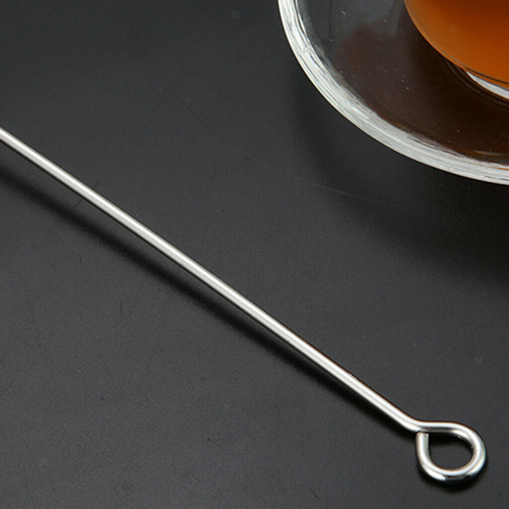 Stainless Steel Honey Ladle Swizzle Spoon Stick Egg Beater Blender Tool