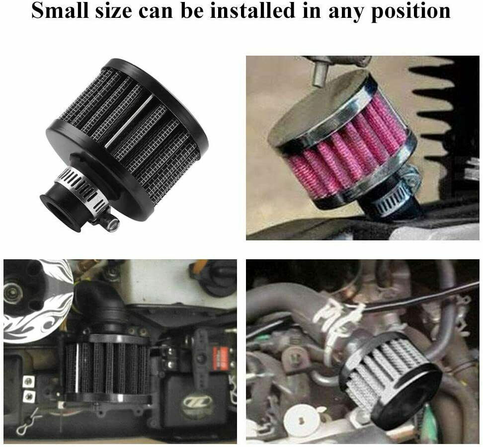 12mm Air Filter Cold Air Turbo Vent Air Intake Filter Cleaner For Car Motorcycle
