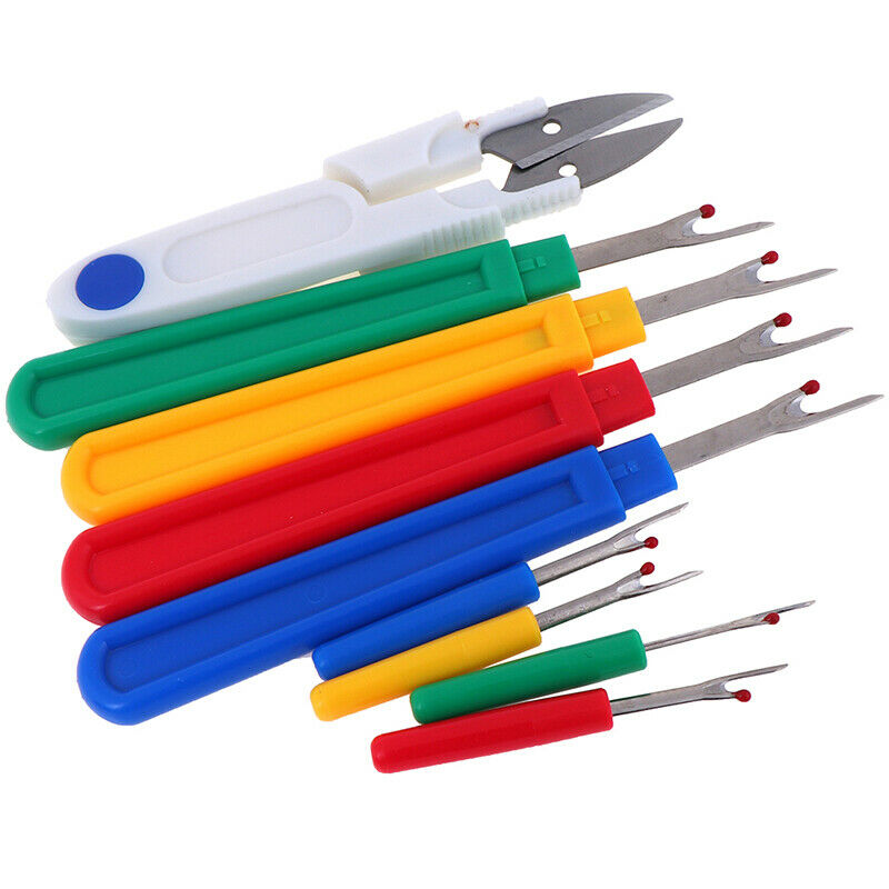 9pcs Seam Ripper Stitch Unpicker Thread Cutter DIY Sewing Cross Embroidery TooDD