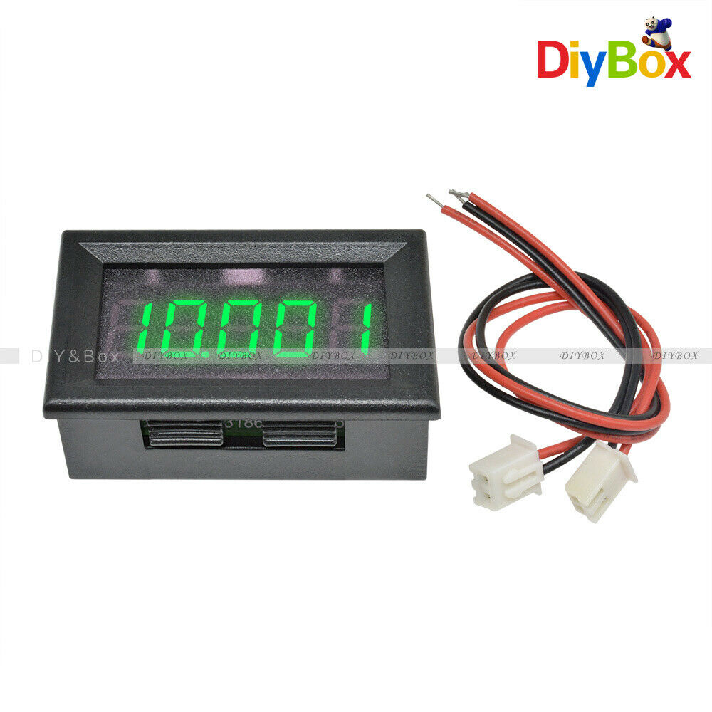Green LED 5 Digit DC 0-4.3000-33.000VDigital Voltmeter Voltage Meter Car Panel D