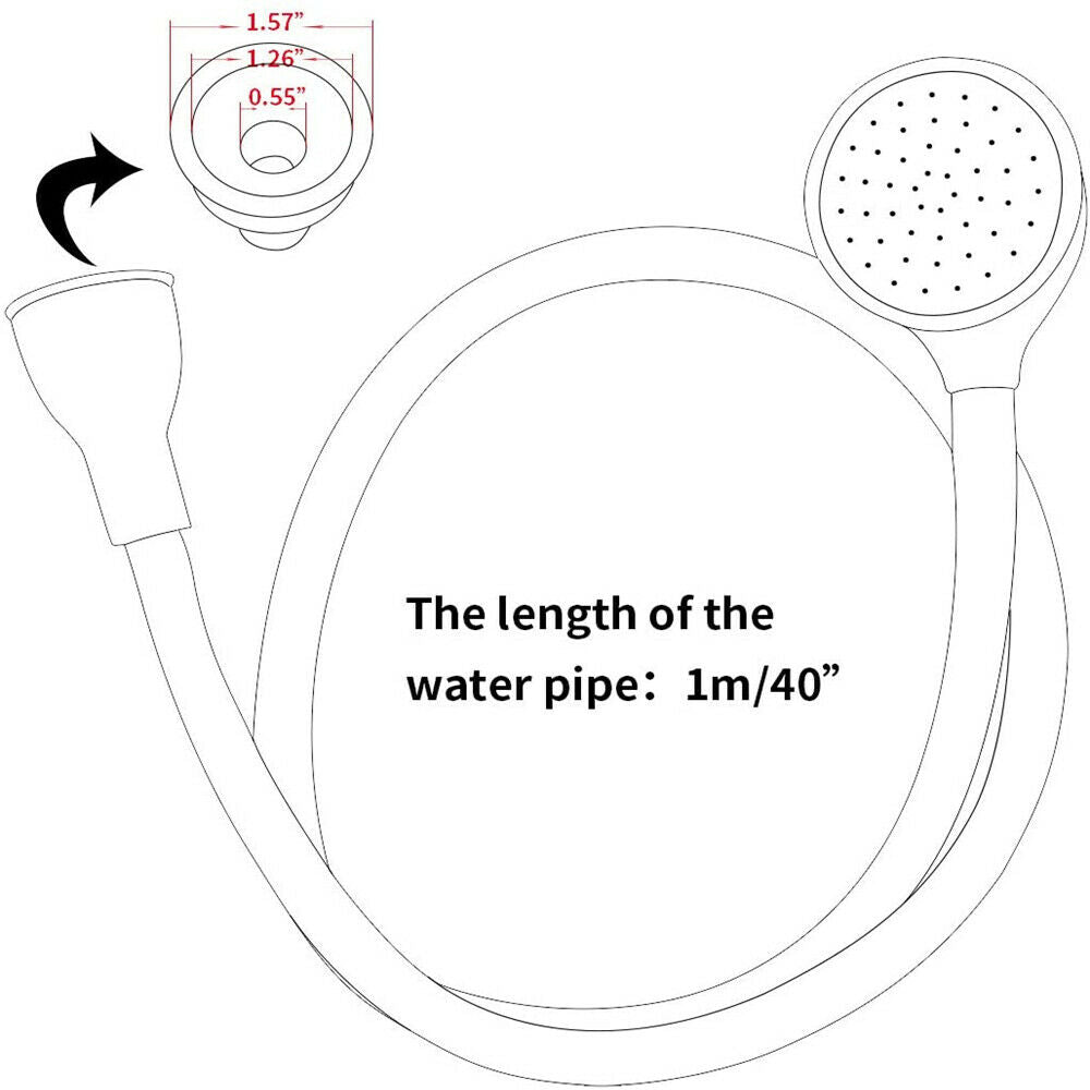 Portable Handheld Shower Head Spray Hose For Bathing ,Pets Shower, Washing Hair