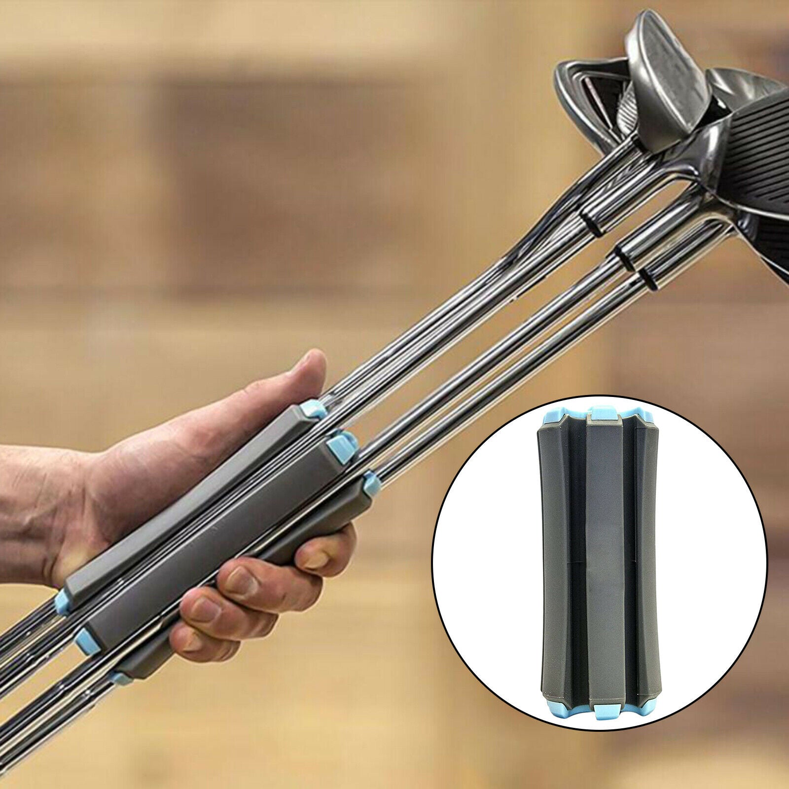 2Pieces Portable Small Golf Fixed Storage Accessories Holds Up to 6 Clubs