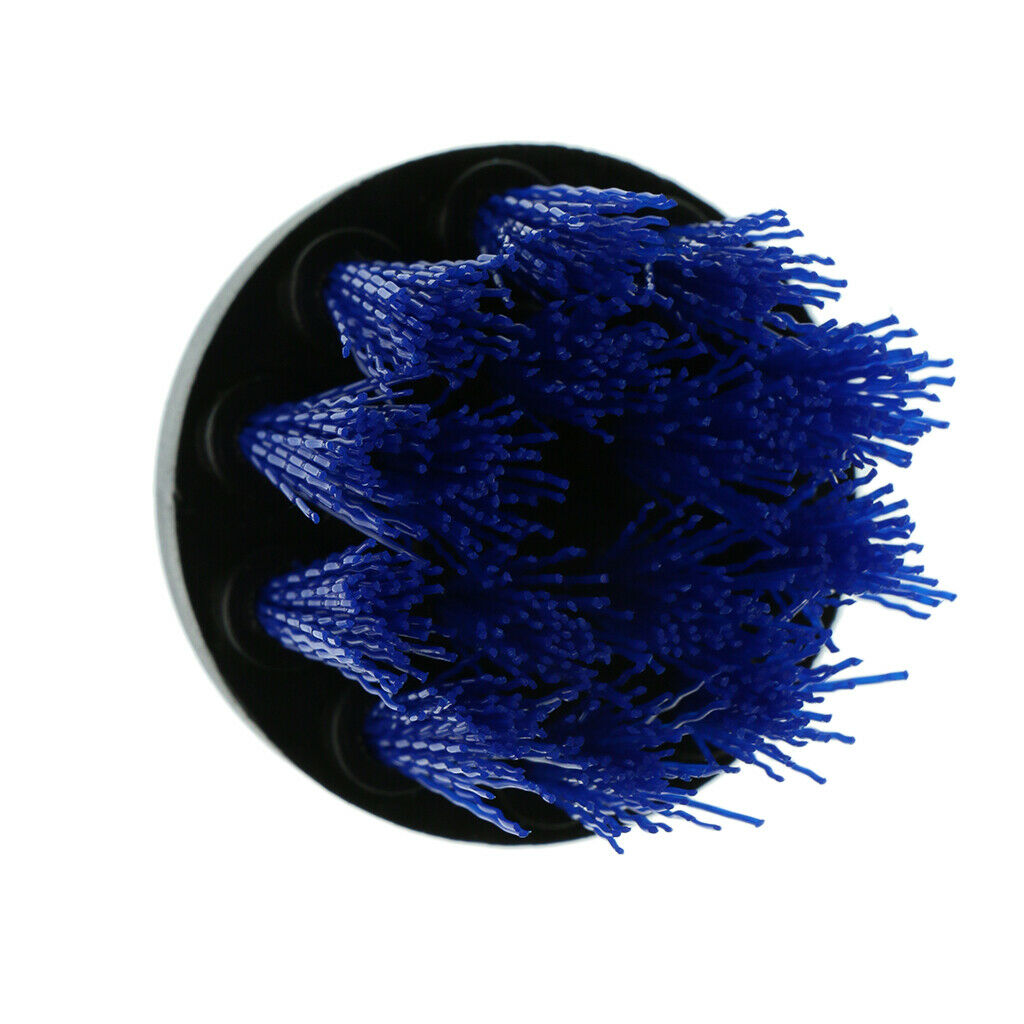 1xBlue Drill Cleaning Brush Power Scrubber Stiff Scrub Brush