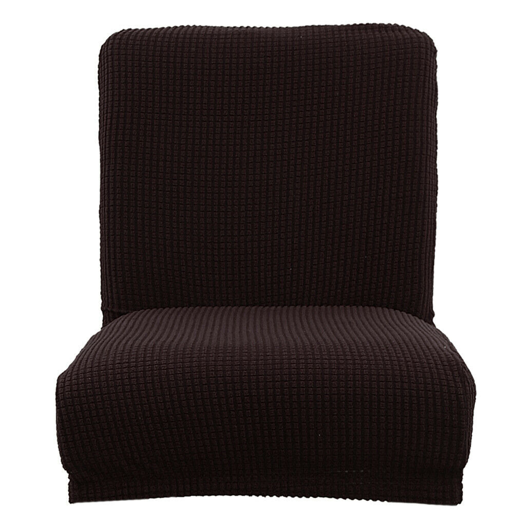 2x Soft Spandex Stretch Short Dining Room Chair Covers, Banquet Chair Seat