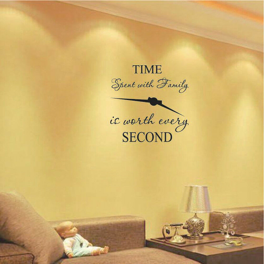 1pc time spent with family is worth every second art wall stickers home d.l8