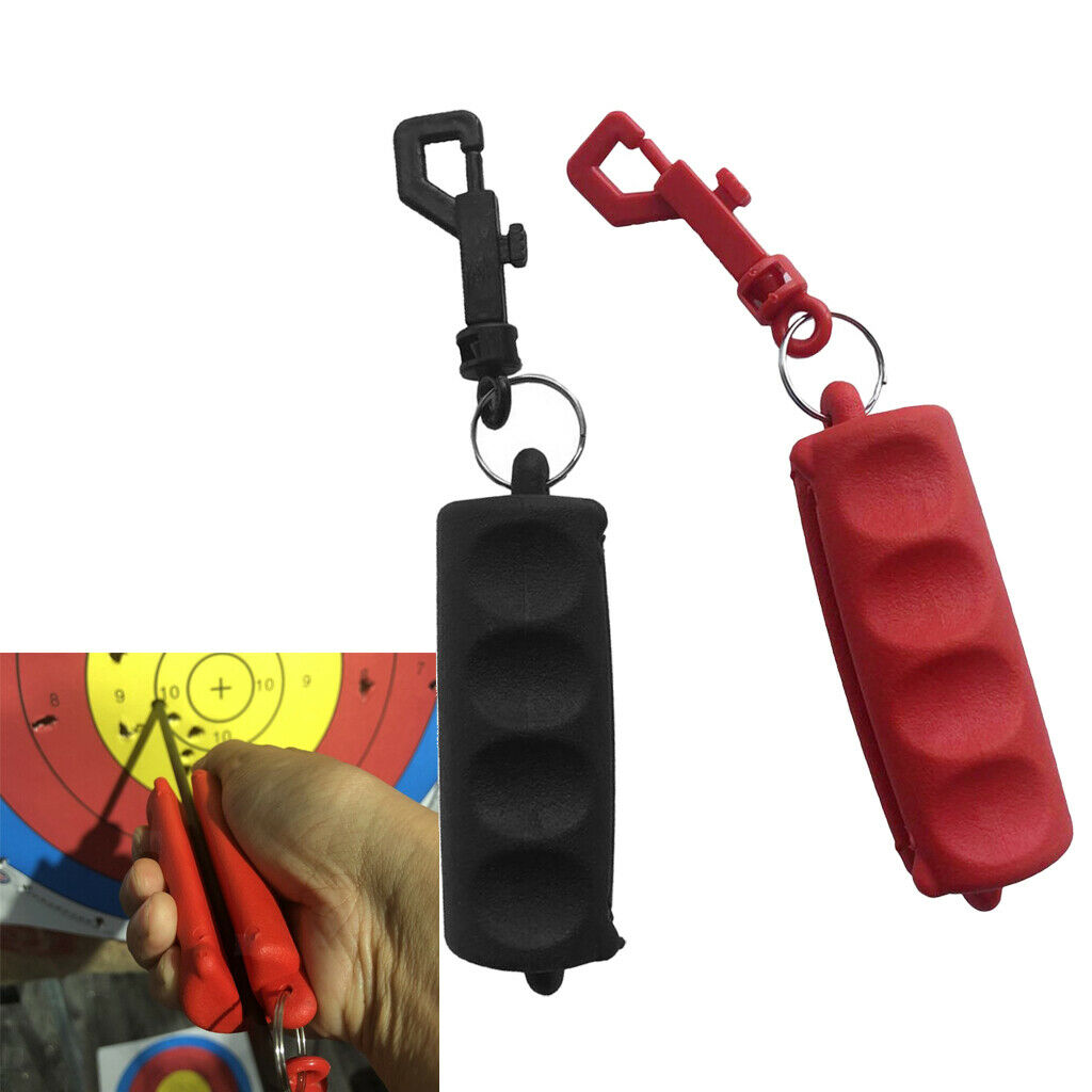 2 Packs Archery Arrow Puller Gripper Target Remover Tool Rubber w/ Belt Clip