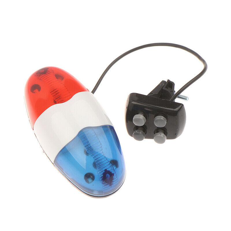 Bicycle Bell 6 LED 4 Tone Bicycle Horn Bike Call LED Motorcycle Police Li.l8