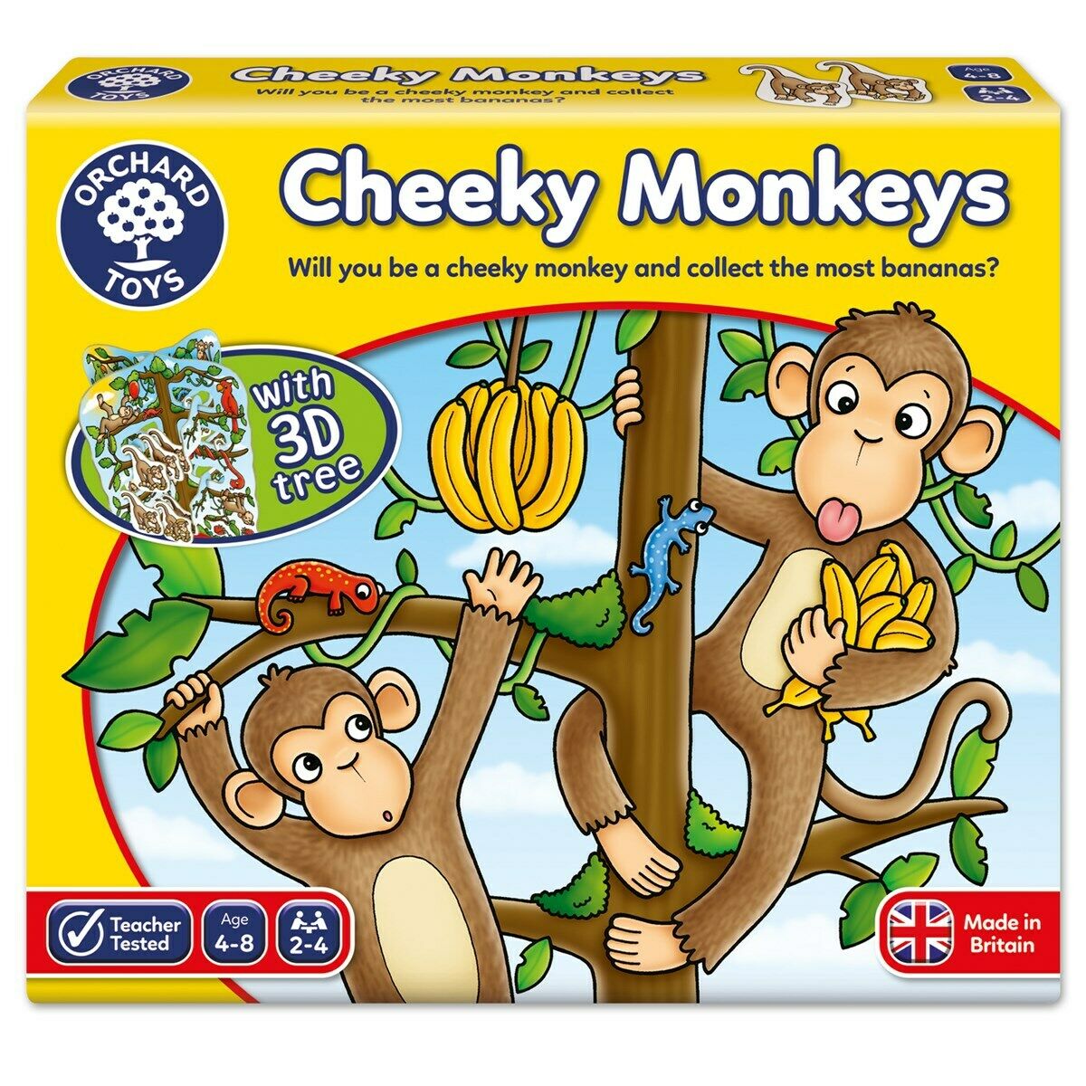 Orchard Toys 068 Cheeky Monkeys Number Counting Game Toddler Children 4 years+