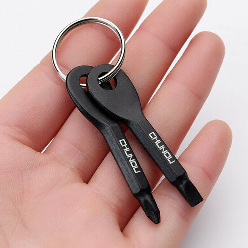 2pcs creative word  screwdriver key chain outdoor camping carabiner lockFCA