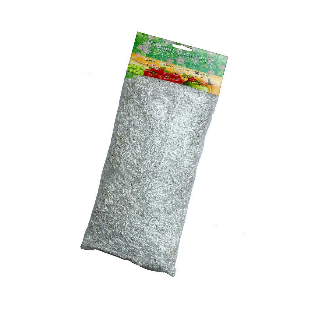 Nylon Whiite Garden Trellis Netting for Tomatoes/Beans/Vines Plant 3.3 x 10m