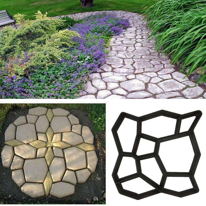 Path Makers Mold Manually Paving Cement Brick Molder Garden Decor Mould Trenpid