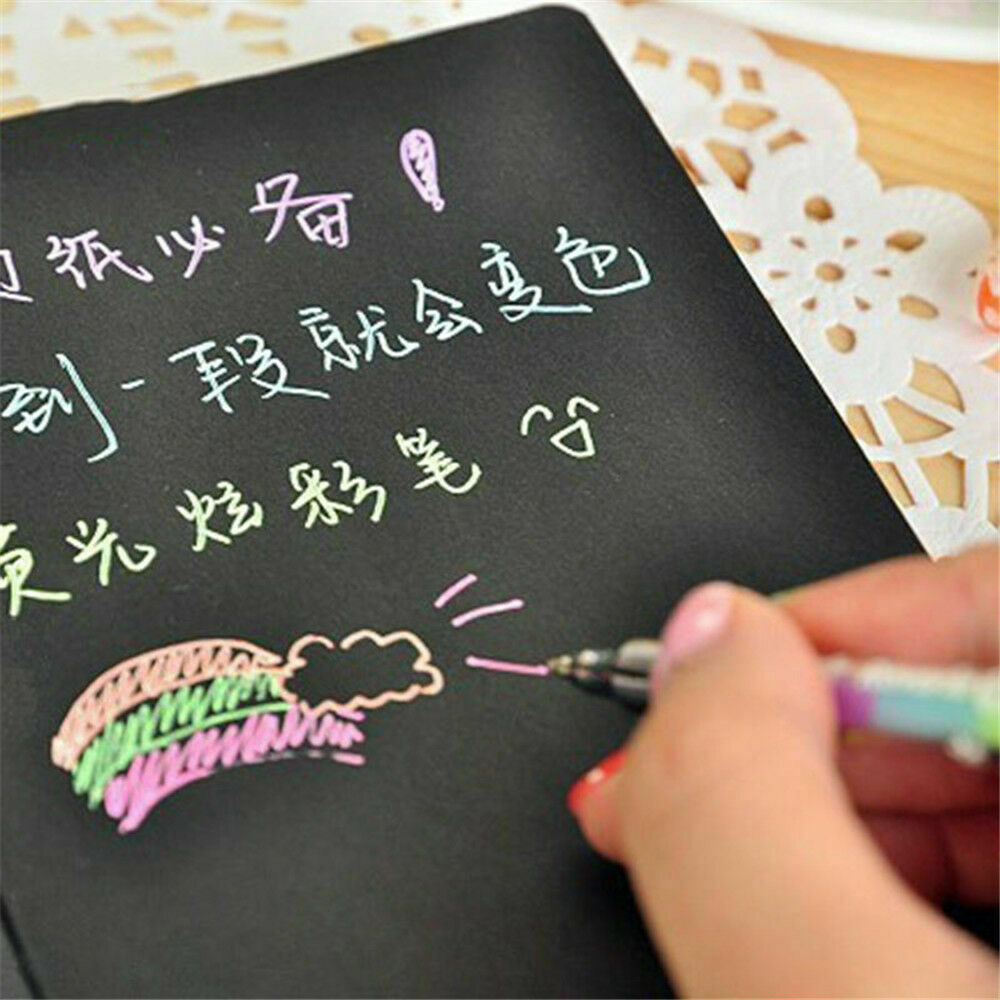 1pcs 6 colors cute gel pen Markers for Office Novelty Ink Pen chalk Student Gift