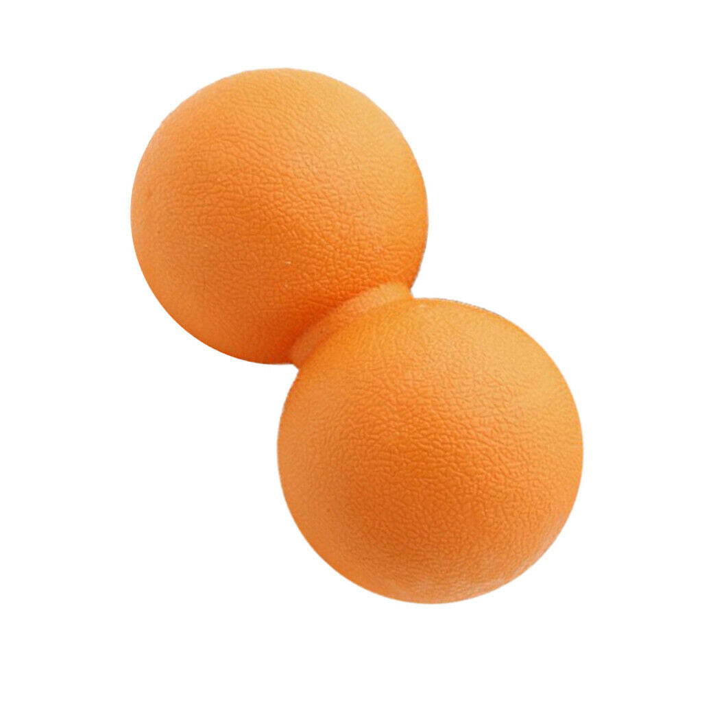 Peanut Lacrosse Ball Deep Tissue Mobility Ball   Point Massage Orange