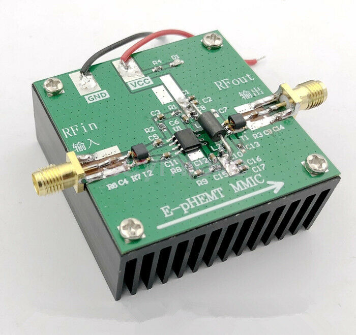 New AE618 50-1000MHZ 1W Linear Power Amplifier 20DB Gain E-pHEMT MMIC