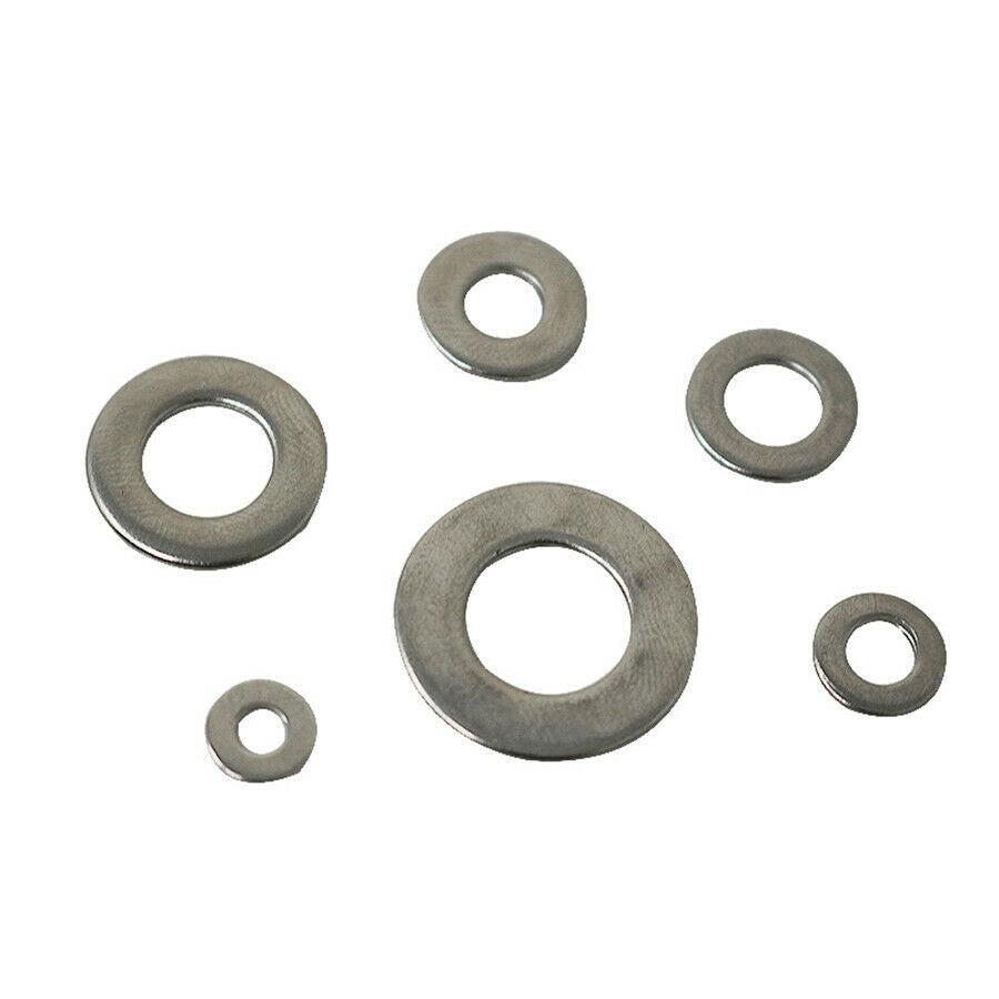 660 Pcs 304 Stainless Steel Washer Gasket Flat Ring Seal Kit M3 M4 M5 M6 M8 M10