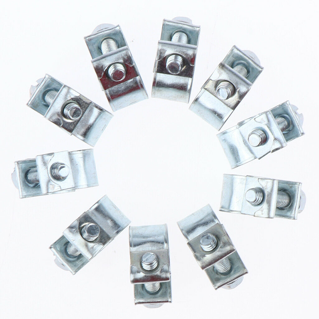 20Pcs Mini Drive Hose Clips Fuel Water Line Worm Clip Ã˜ 8-10mm & 10-12mm