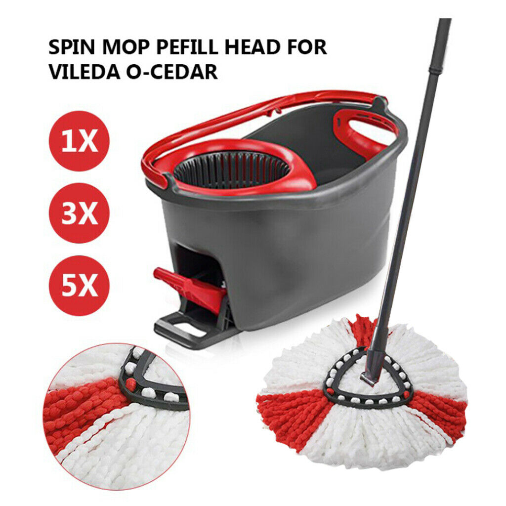 Floor Cleaning Mop Heads Microfiber Mop Refill Replacing For