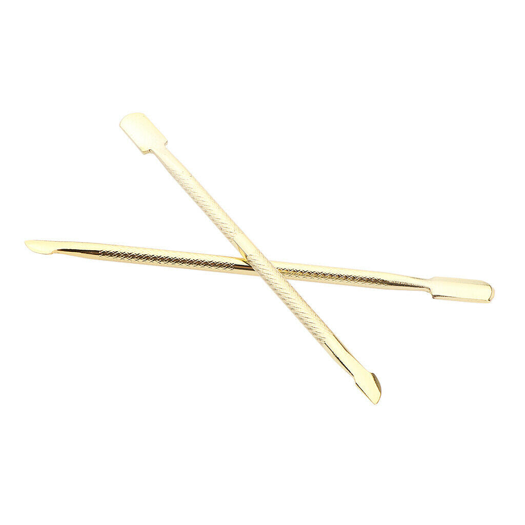 2 Pieces Cuticle Pusher Trimmer Remover Pedicure Manicure Nail Care Tool