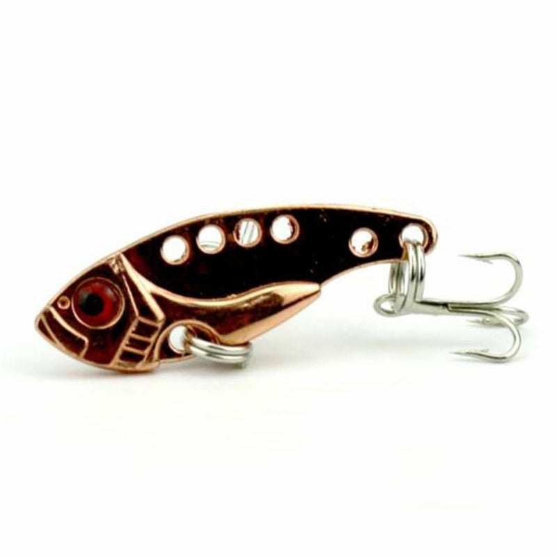 4pcs/set  Lots Fun Metal Fishing Lures Bass CrankBait Spoon Crank Bait Tackle