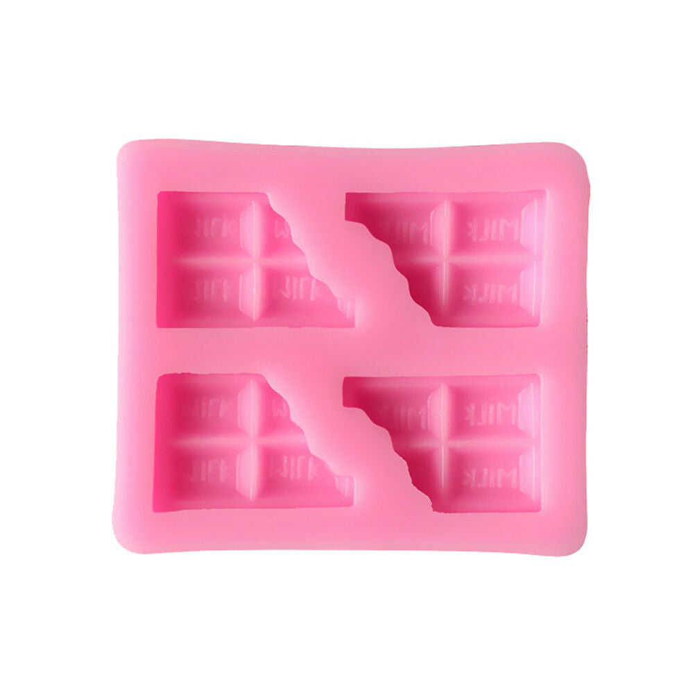 half tablet chocolate shape liquid silicone fondant cake molds diy baking.l8