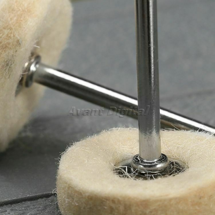 50PCS Buffing Drill Wool Felt Grinder Polish Wheel Pad Brushes For Rotary Tool