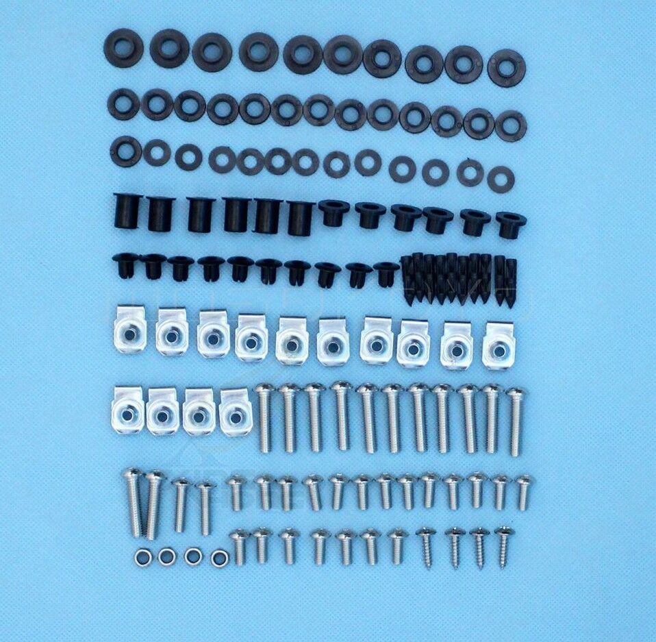 Complete Fairing Bolt Kit Screws Bolts Fastener For 01-02 Suzuki GSXR1000 2001