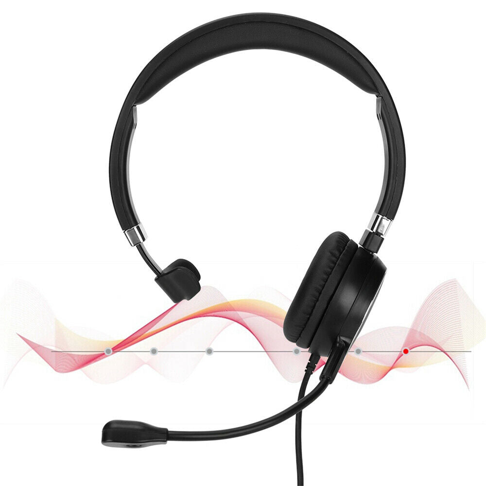 Call Center Headset-mounted Service Headset Desktop USB Drive-by-wire Headset