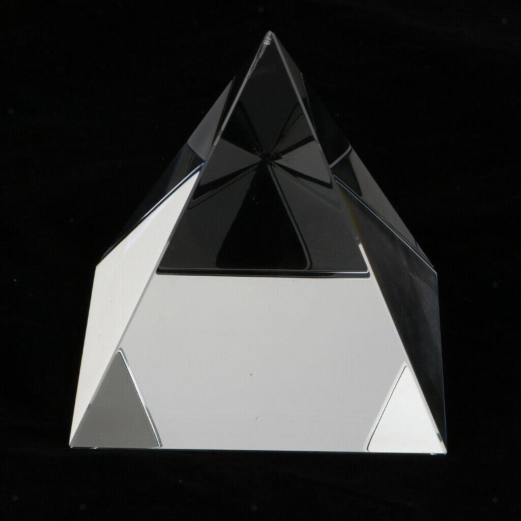60mm Clear Crystal Pyramid Decorative Art Decor Photography Prop