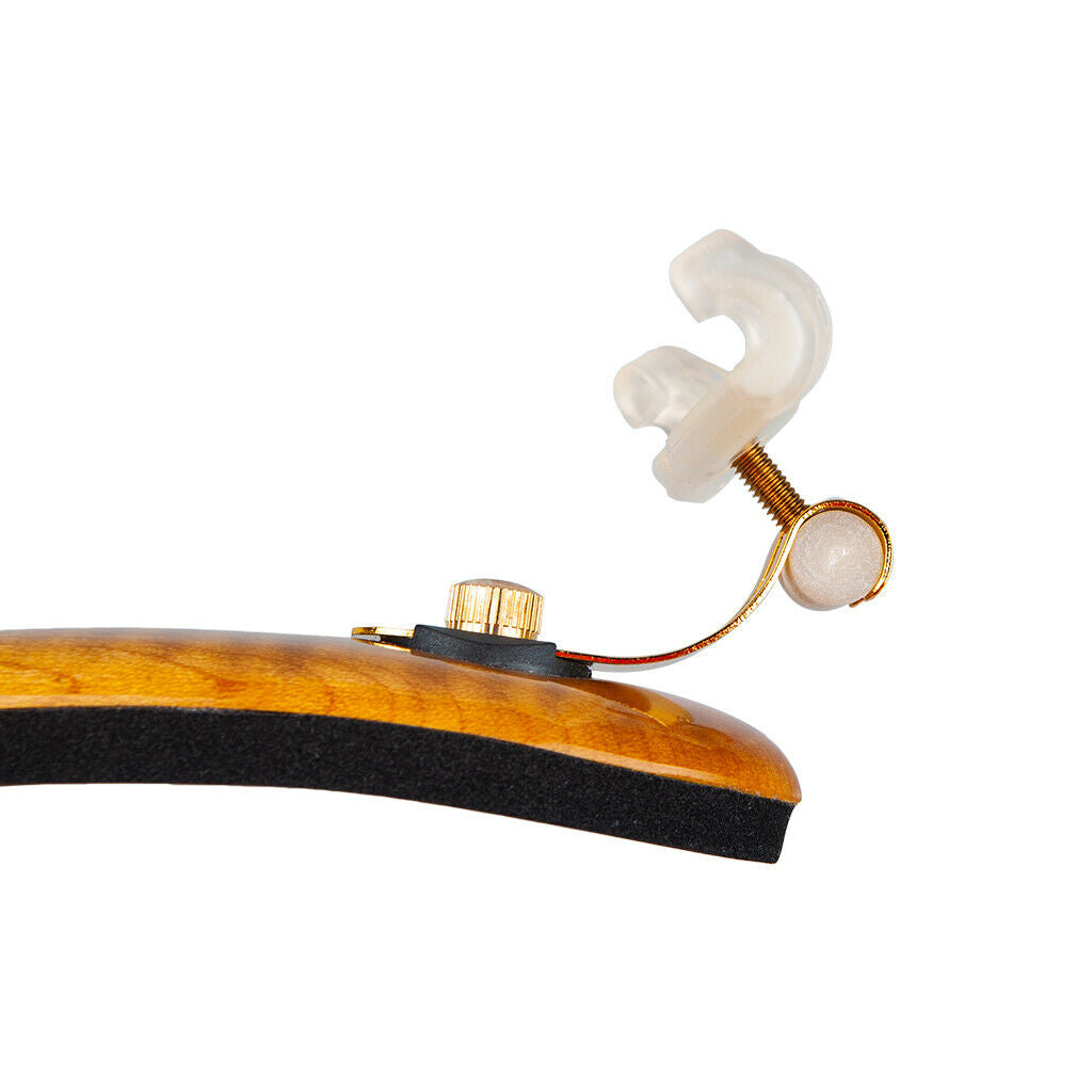 Adjustable Maple Wood Violin Shoulder Pad Rest for Size 4/4 3/4 Violins
