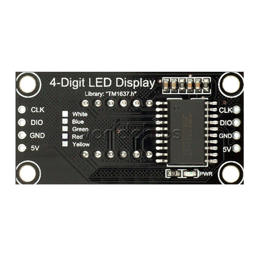 White 0.36" TM1637 7-Segment 4-digit Digital Tube LED Display Module For Arduino