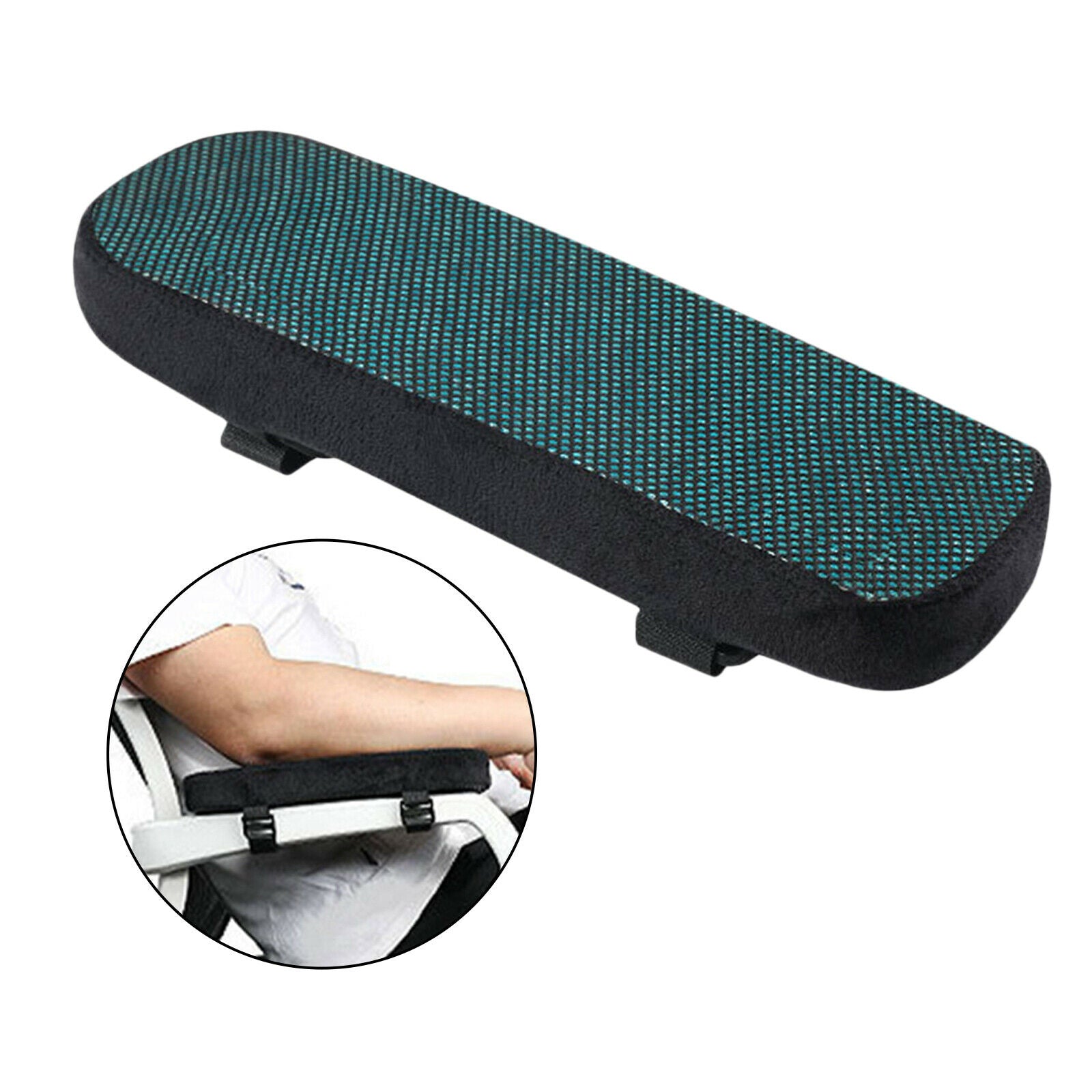 Gel Memory Foam Chair Armrest Cushion Pads Elbow Arm Rest Stress Relief
