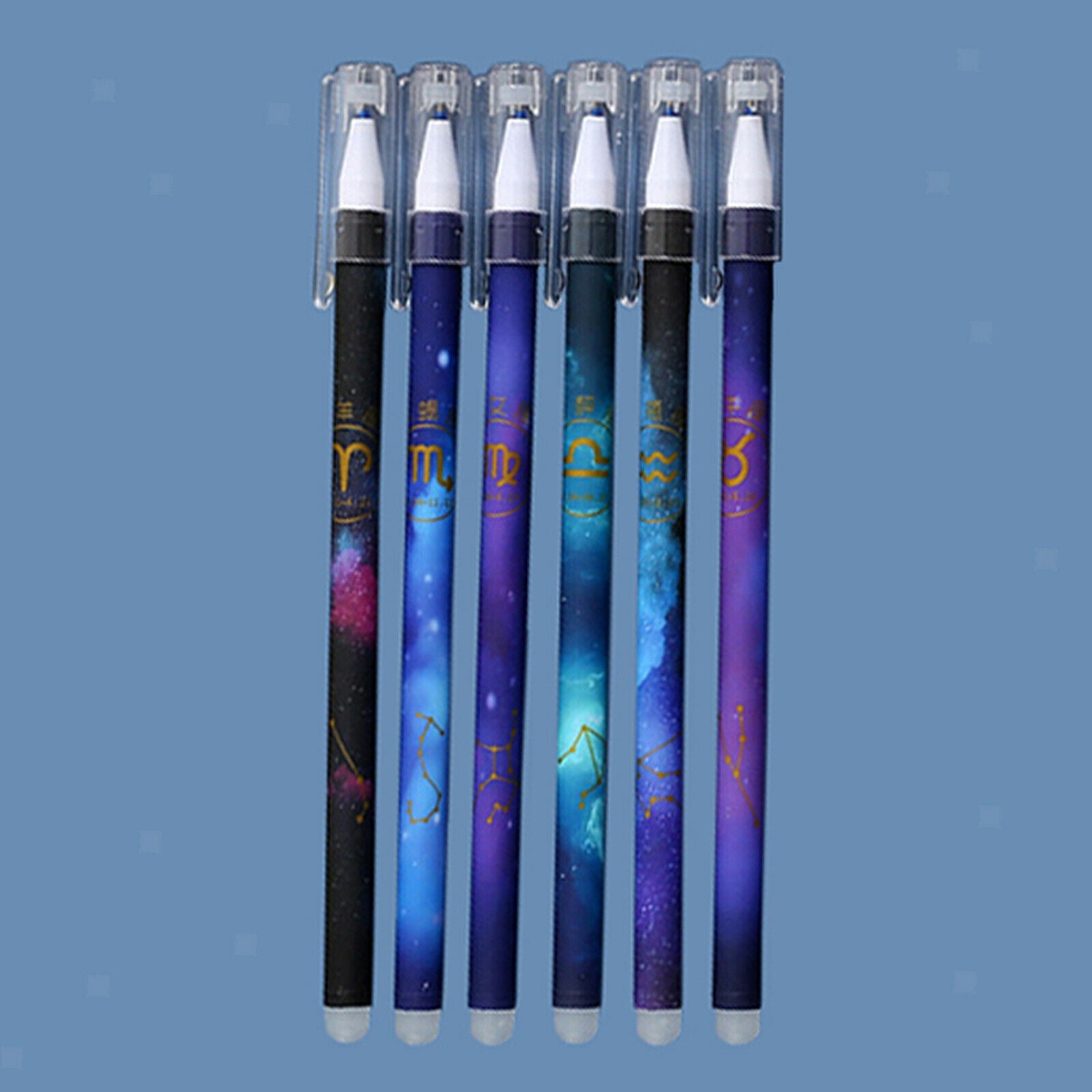 12x Erasable Gel Pens Constellation Ink Pens Writing Art Stationery Supply