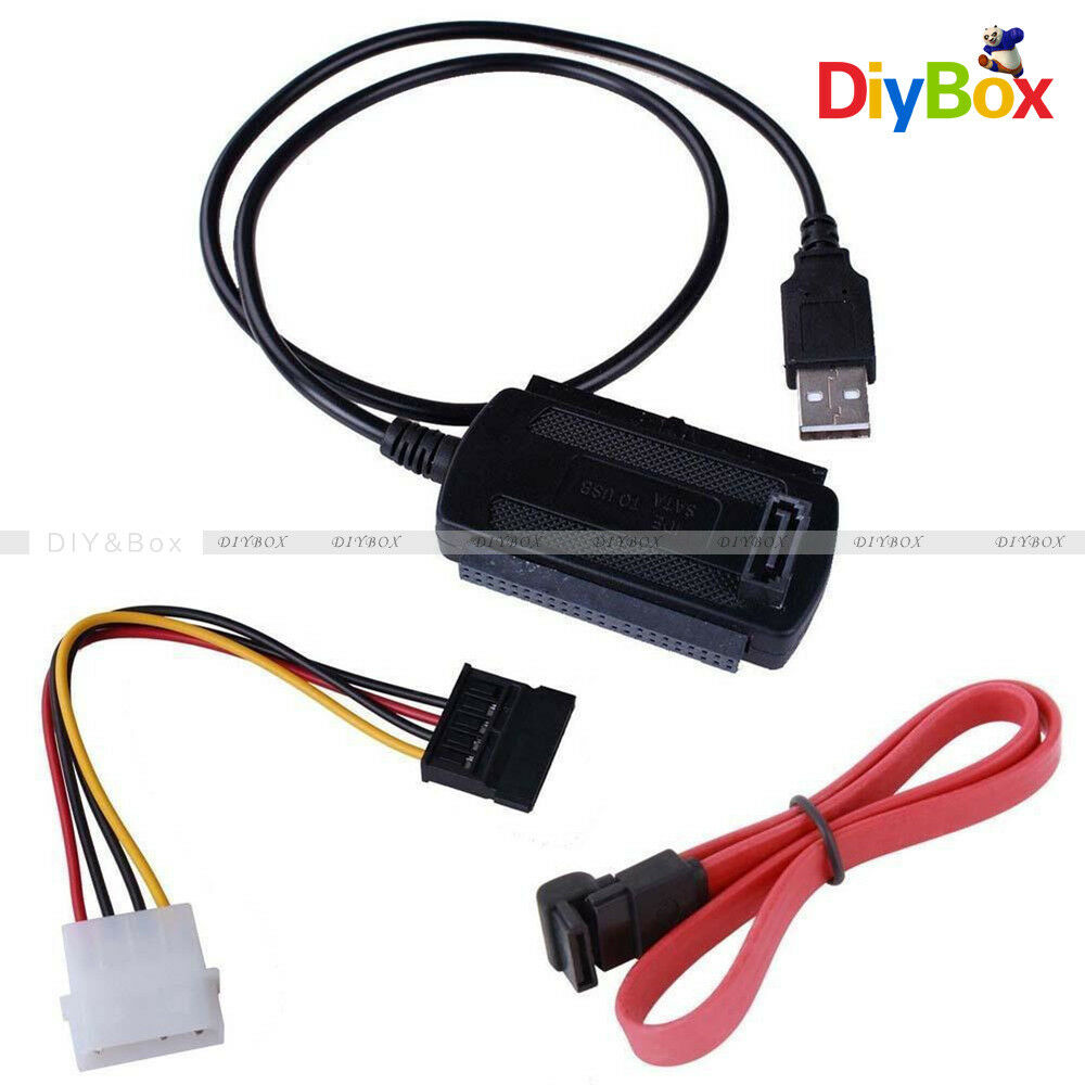 SATA/PATA/IDE to USB2.0 Converter Cable Adapter for 2.5/3.5'' Hard Drive Disk DB