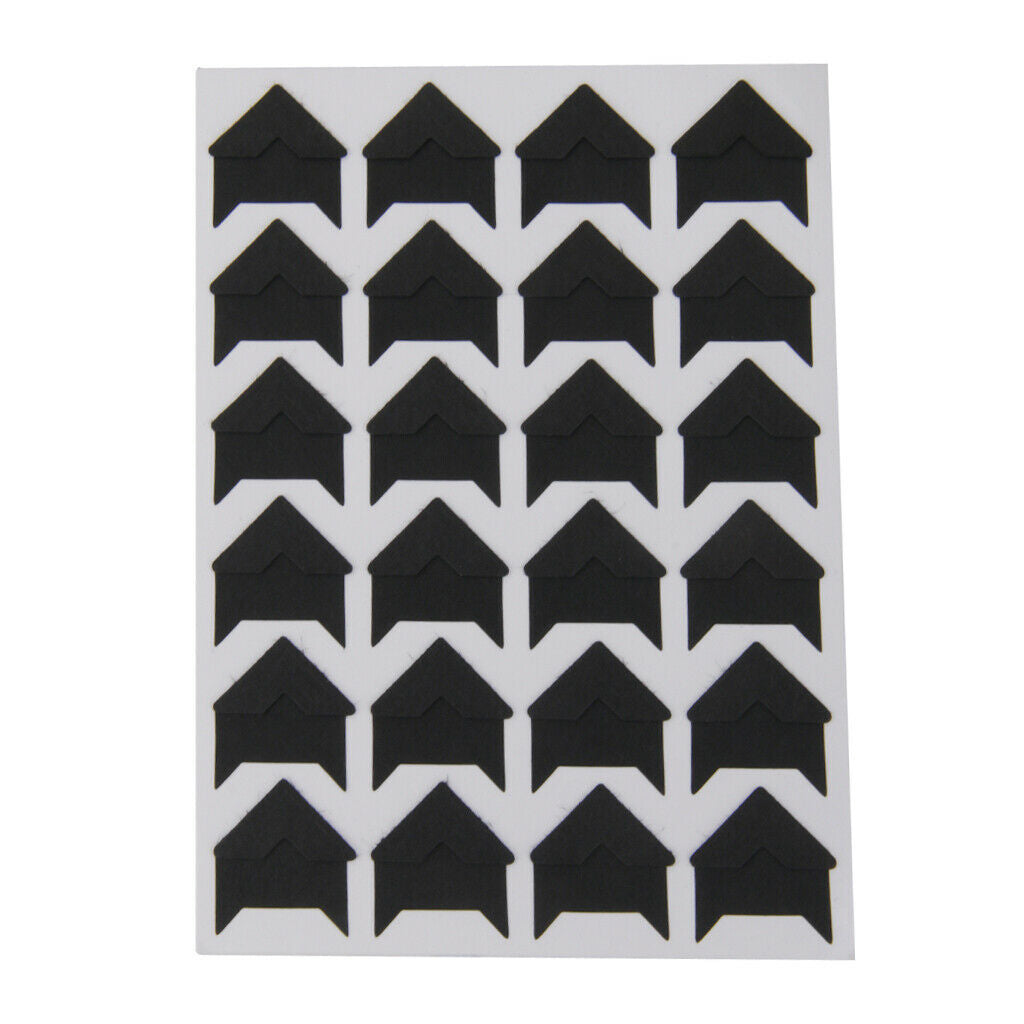 240Pcs Photo Corners Stickers Scrapbooking Album Journal Guard Decals Black
