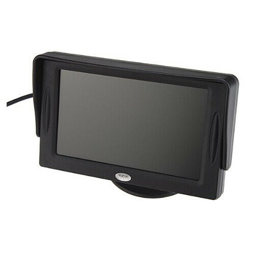 Rearview Monitor Car LCD 4.3 "Camera DVD CD Black V4C3C3