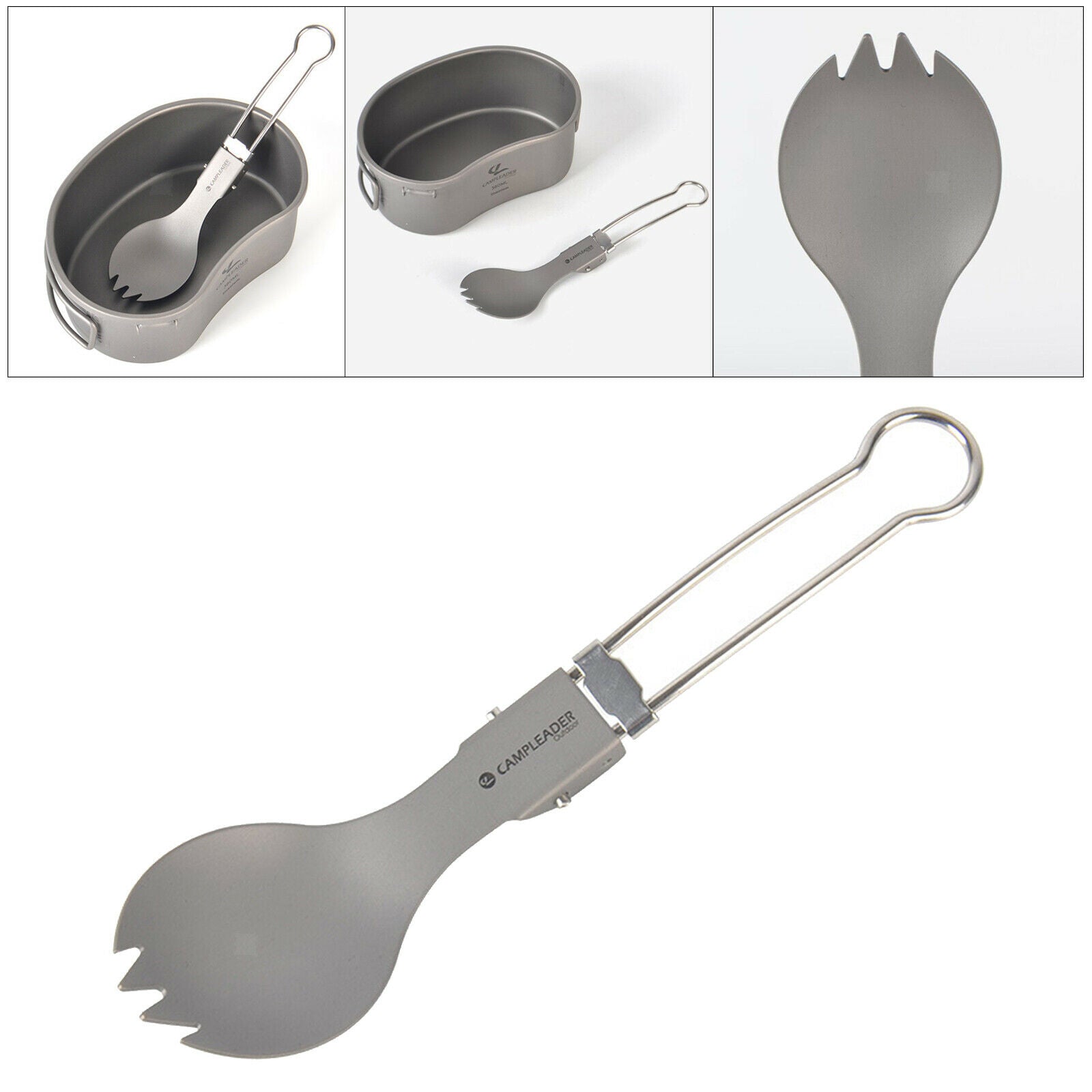 Outdoor Foldable Camping Spork Spoon Fork Dinnerware School BBQ Fishing